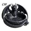 Bedside Table Accessory Tray Gothic Dragon Jewelry Tray, 3D Printed Figurine, Mythical Creature Desktop Textured Scale Storage Bowl Organizer for Keys