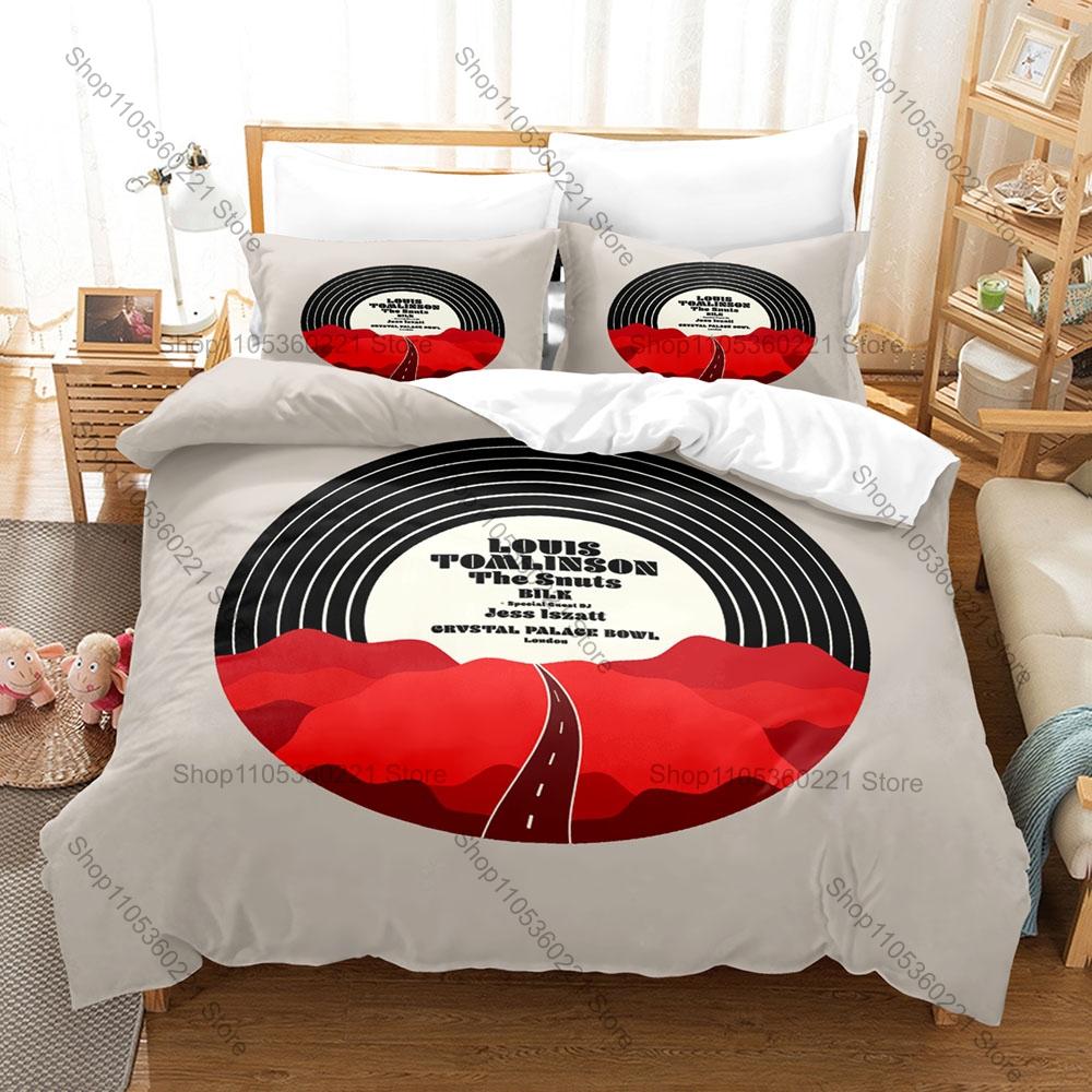 British Pop Rock Singer Louis Tomlinson Faith In The Future Walls Album Bedding Set 1 Duvet Cover + 2 Pillowcases HD Print