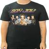 Тур Bon Jovi для мужчин '84 (Назад Печать) Приталенная футболка черная