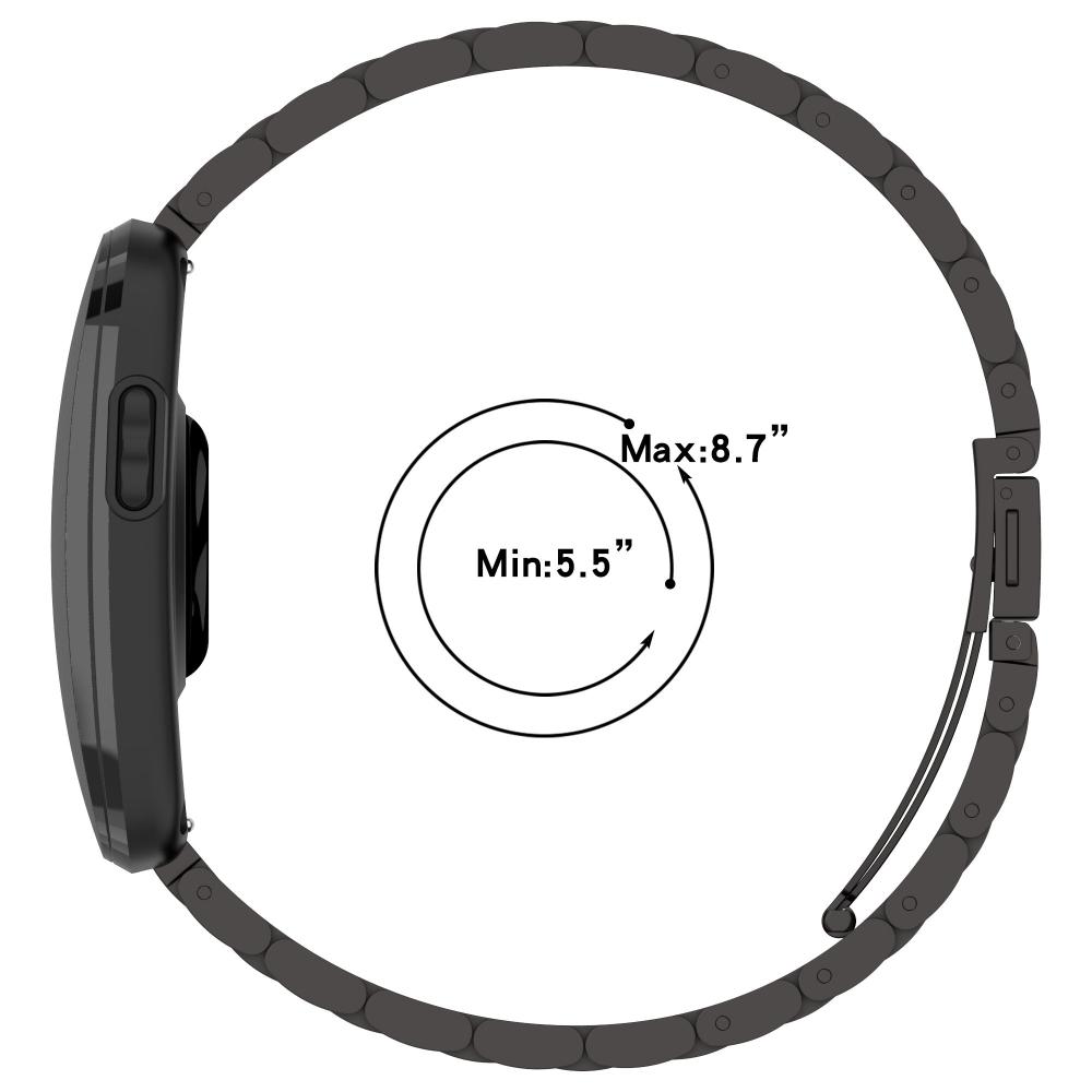 Металлический 3-звеньевой сменный ремешок для фитнес-трекера Garmin Cirqa