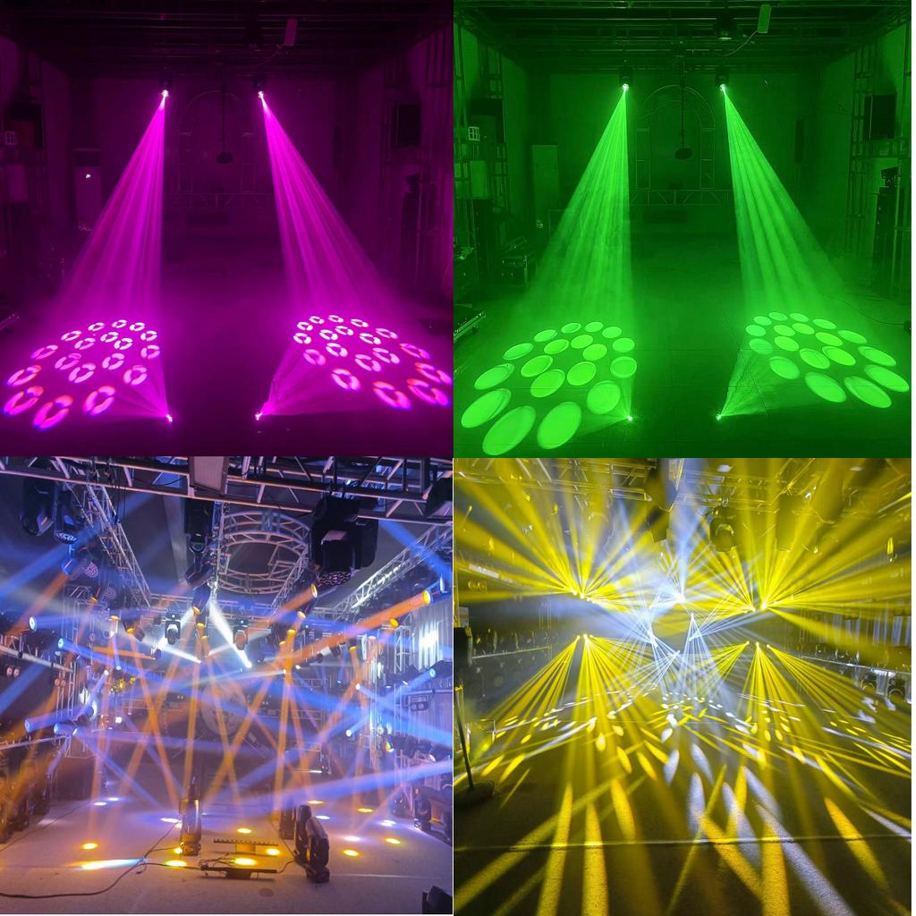 Mini 150W LED Moving Head Light with 18 Rotating Prisms DMX512 Control for DJ Stage Effects in Disco Bars