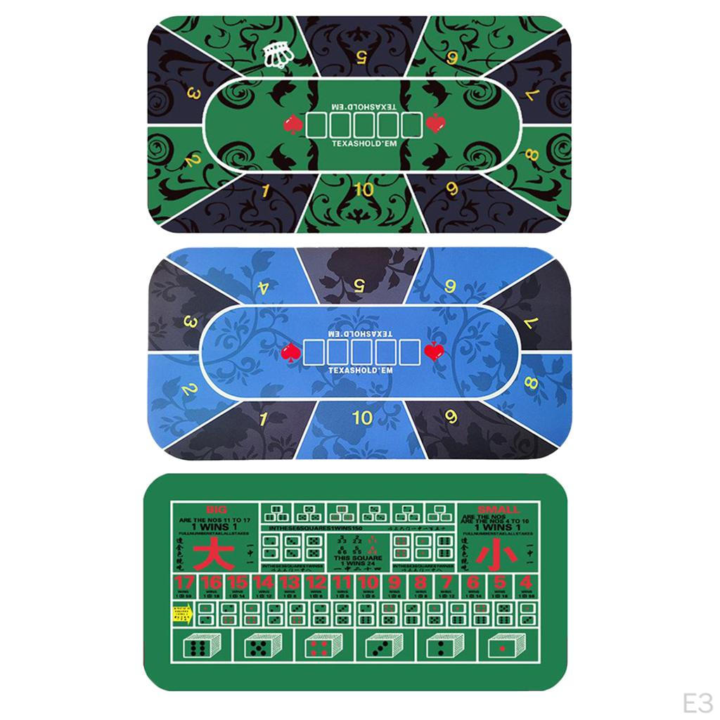 Poker Table Layout Standard Portable Tabletop Mat Roll-up Casino Gaming