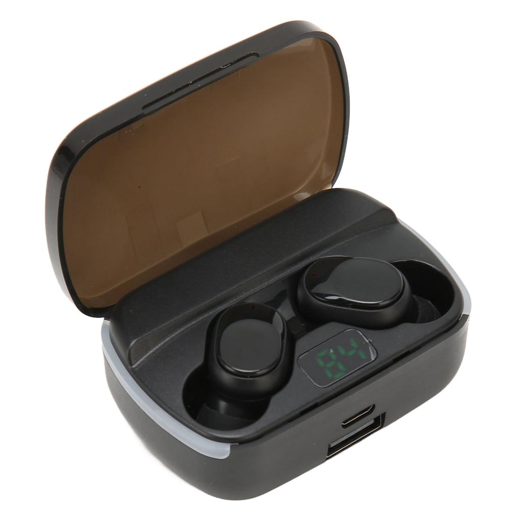Wireless Earbuds IPX7 Waterproof Heavy Bass Noise Cancelling Mini Bluetooth 5.3 Headphones with