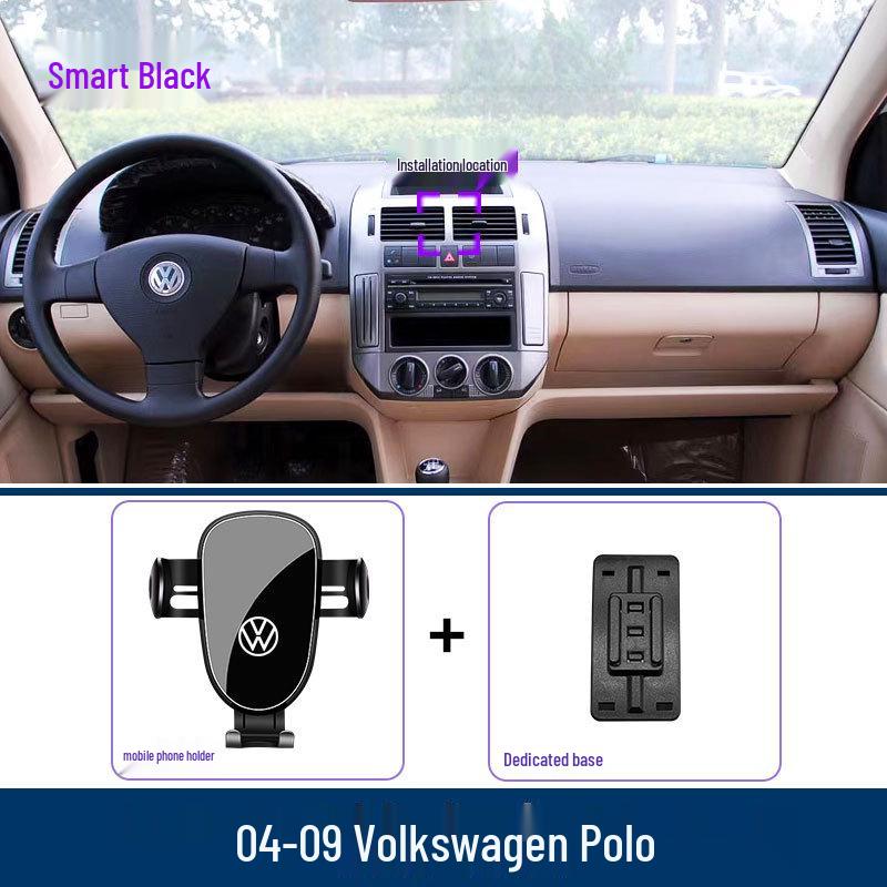 Автомобильный держатель телефона для Volkswagen POLO: Крепление в вентиляционное отверстие и поддержка навигации
