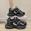 Fashion New Women Sneakers Vulcanize Shoes Korean Female Black Pink Platform Thick Sole Running Casual Shoes Woman Tennis Shoes