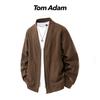 ТОМ АДАМ Мужской кардиган большого размера простой свободного кроя