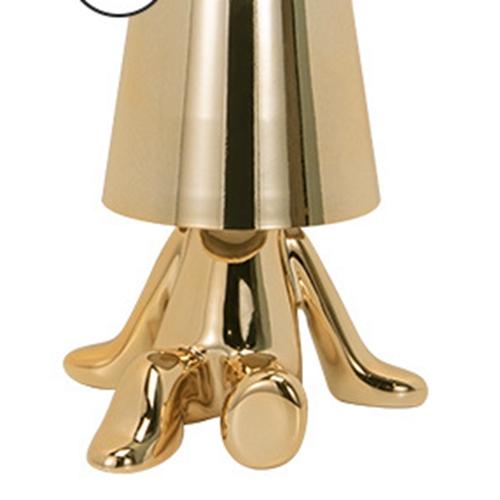 Италия Маленький Золотой Человек Настольная Лампа Сенсорный Выключатель Светодиодный Ночник Кофейня Бар Декор Спальни Мыслитель Декор Комнаты Лампа