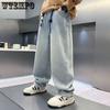 Брюки для мальчиков на весну и осень Свободные детские брюки Универсальные джинсы