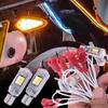 T10/T15 Мотоциклетный указатель поворота Двухцветный мотоциклетный габаритный фонарь высокой яркости Светодиодная лампа тормоза мотоцикла Задние фонари