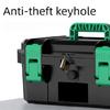 Контейнер для инструментов повышенной вместимости, устойчивый к сдавливанию. Погодостойкая конструкция. Ящик для хранения. Жесткий кейс для строительных площадок. Эффективность.