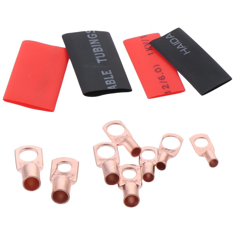 160Pcs AWG 2 4 6 8 10 12 Wire Connectors with Heat Shrink Tube Battery Terminals  Motorcycle