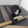 Cartoon Gothic Decoration 3D Printed Reading Pose Ghost Statues Cute Ghost Ornaments  Desktop Use