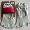 Cotton Toe-Separating Yoga Socks Pilates Barre Dance Fitness Non-Slip Grip Short Cuff Unisex