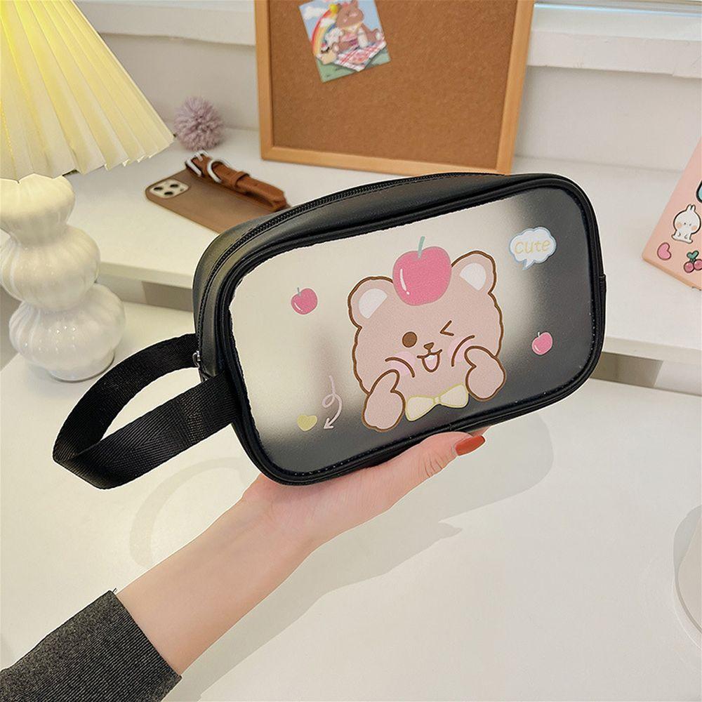 Travel Bear PVC Convenient Transparent Cartoon Makeup Bag Cosmetic Bag Cow Washing Bag Storage Bag
