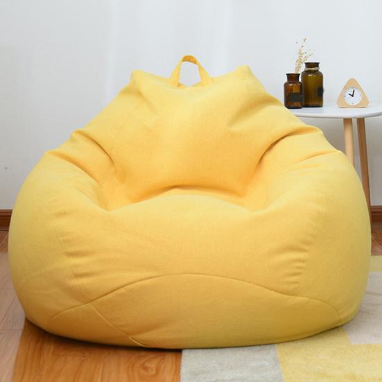Bean Bag Cover No Filler Removable Bean Bag Chair Cover Washable Solid Color Sofa Cover for Bedroom Living Room Beanbag Chair