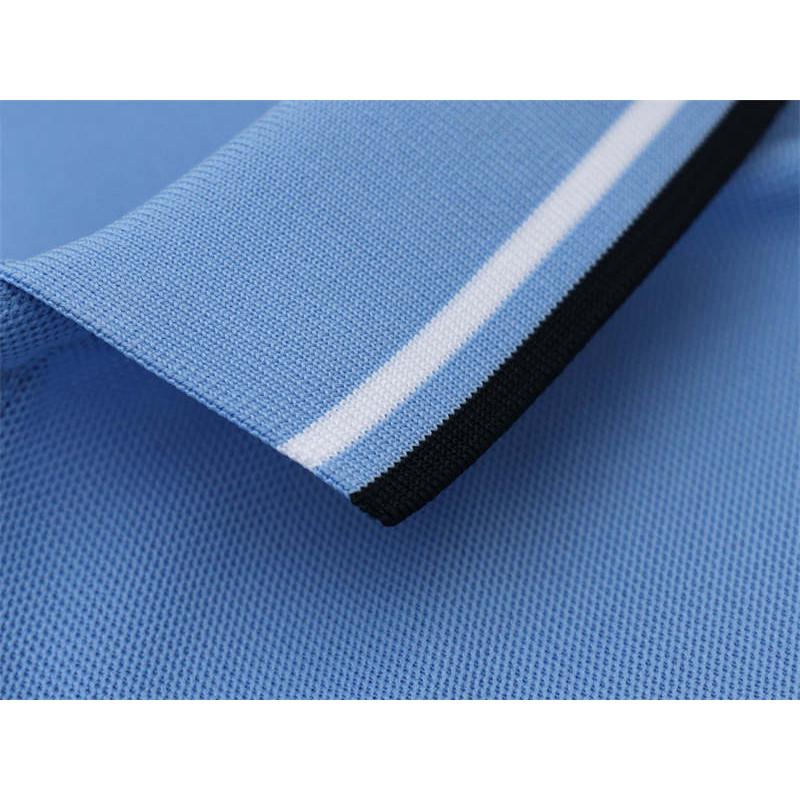 Новая летняя рубашка-поло с вышивкой из ледяного ионного волокна и воротником-поло для отвода влаги и пота