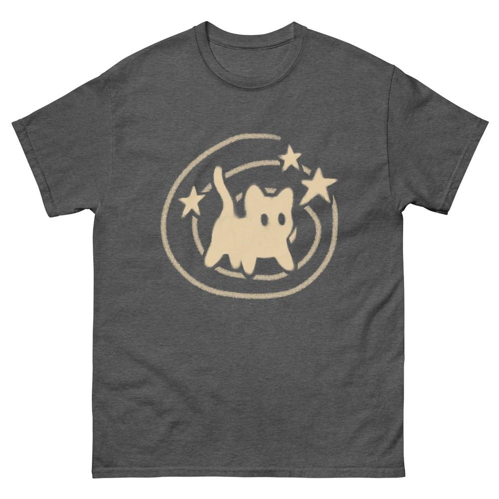 90s Y2k Scary Tomcat Cat Is Scared Under Starry Tail TShirt