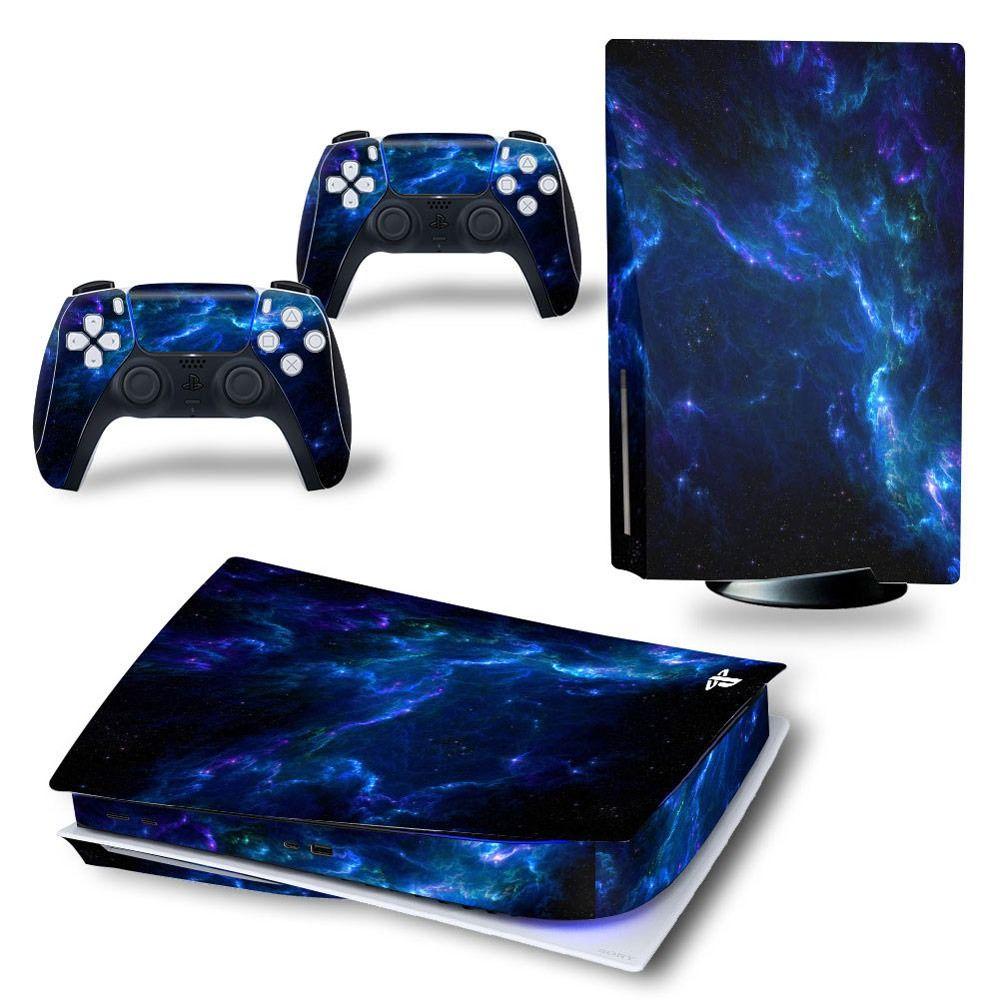 Углеродное волокно для PS5 Skin Защитный чехол Игровая консоль Декор Наклейка Защитная пленка