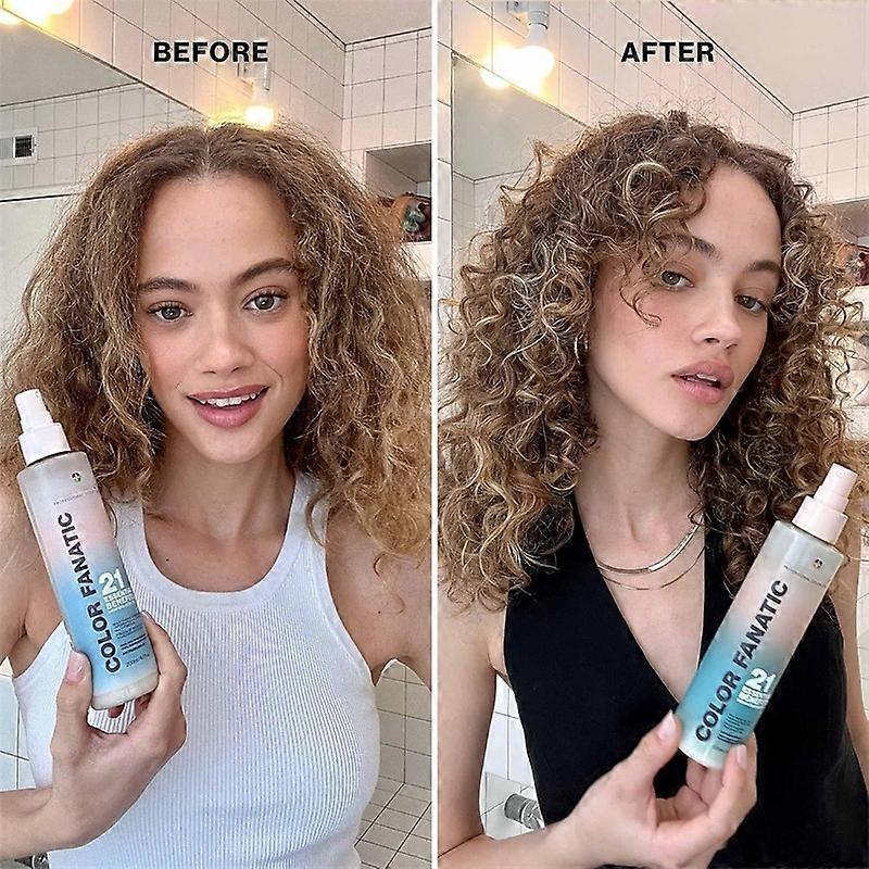 Многофункциональный несмываемый спрей для волос Color Fanatic для окрашенных волос, Несмываемое термозащитное средство, Без сульфатов и веганское, 200 мл