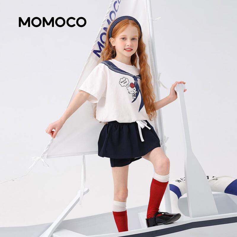 Летняя футболка с коротким рукавом для девочек MOMOCO