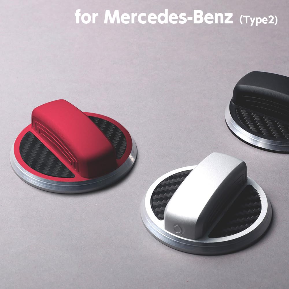 Deff Fuel Cap Cover for Mercedes-Benz (Type2) Fuel Cap Cover Aluminum Fuel Cap Cover