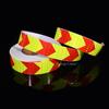 5cm*25m Arrow Reflective Safety Tape Fluorescent Yellow-Red Caution Reflector Waterproof Outdoor Conspicuity Sticker For Vehicle