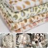 100*160cm Warm Imitation Ferret Fabric Plush Velvet Leopard Pattern Fabric For Diy Sewing Scarf Winter Clothes Material