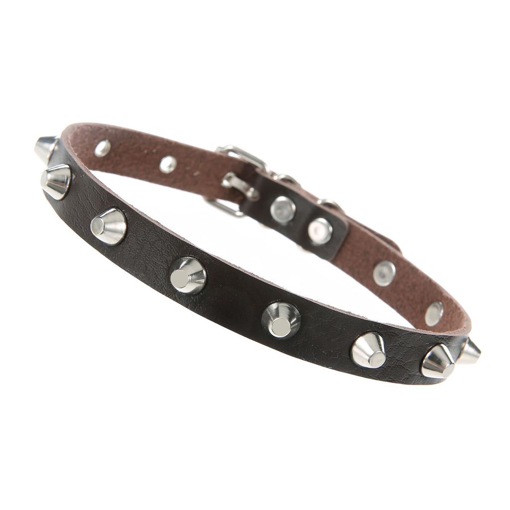 Goth Studded Choker Necklace Collar For Women Grunge Punk Leather Chocker Rave Festival Accessories