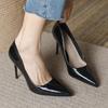 Туфли на высоком каблуке женские 2025 весна-лето новые французские легкие универсальные черные профессиональные туфли на шпильке с острым носком