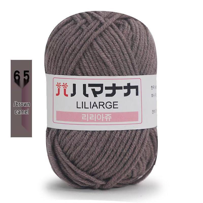 4-слойная молочная хлопковая пряжа для детских свитеров, кукол, обуви, шапок, вязания крючком и DIY-проектов