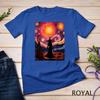 Witch Halloween Pink Breast Cancer Starry Night Van Gogh Art Unisex T-shirt 10
