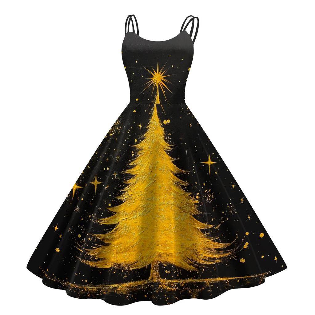 Женское рождественское платье со снежинками и сексуальным облегающим принтом с открытыми плечами в стиле панк-ретро