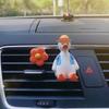 Auto Perfume Aromatherapy Cute Cheering Duck Head Tilt Duck Air Conditioner Air Outlet Clip Car Interior Ornaments Ins Fragrant Stone