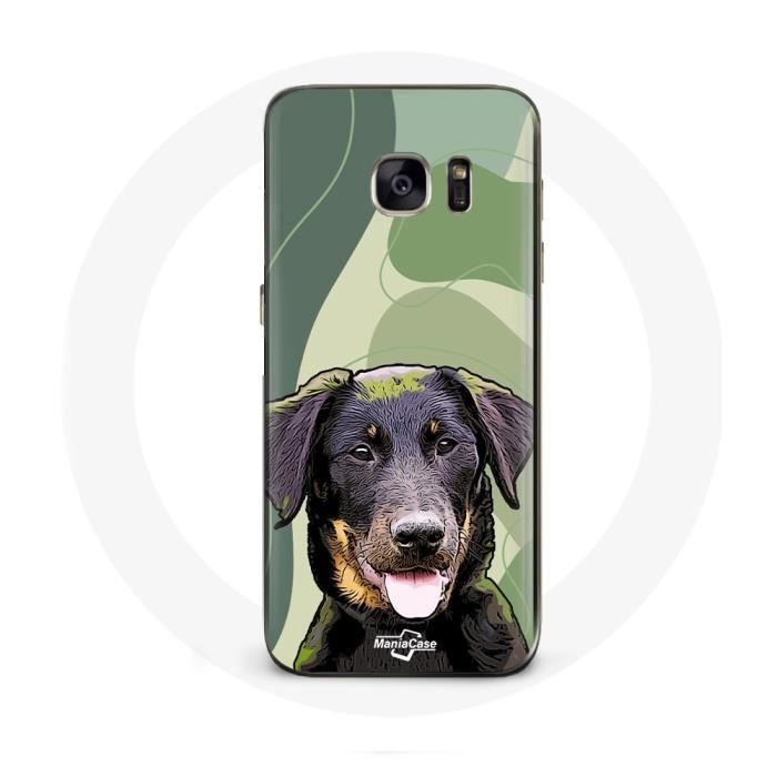 Coque pour samsung galaxy S6 edge Beauceron Noir Race de chiens
