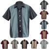 Hawaiian Shirt For Men, Men's Vintage Button Down Bowling Shirts Short Sleeve Summer Beach Shirt