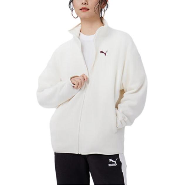 Puma Мужская флисовая куртка Essential Polar, белая 686093-87