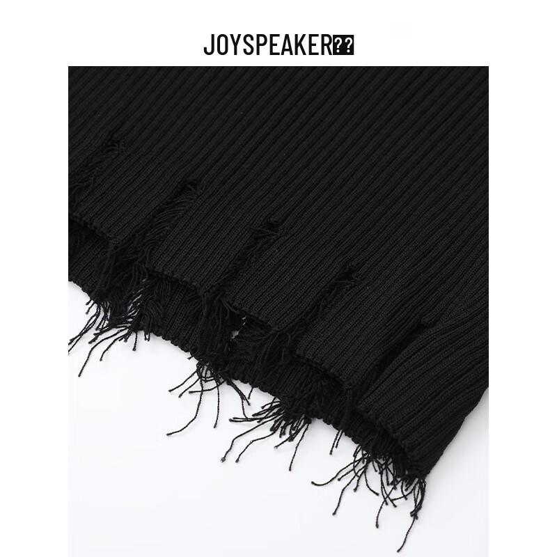 JOY SPEAKER Женский вязаный свитер с полувысоким воротником и застежкой-молнией до середины