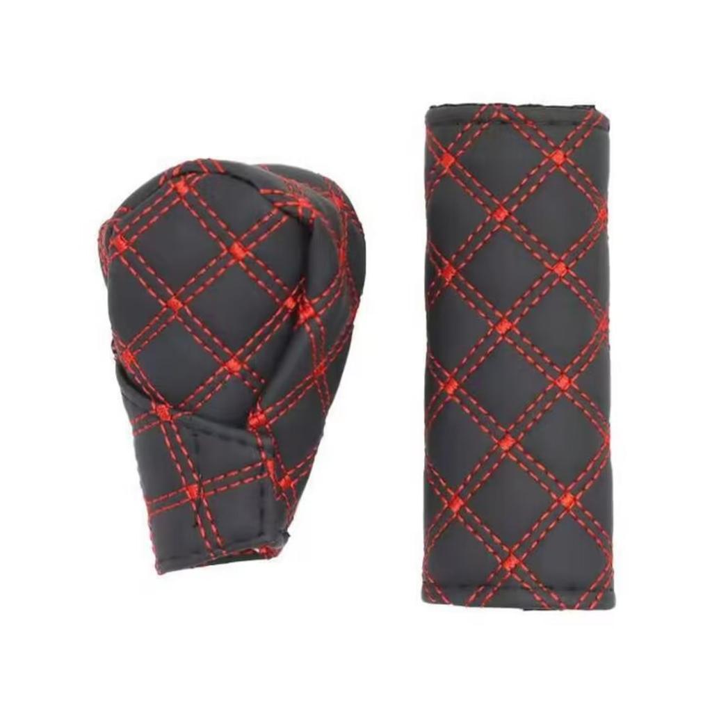 Крышка коробки передач автомобиля, чехол для ручного тормоза автомобиля, комплект из 2 предметов, чехол для ручки ручного тормоза