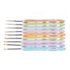 9pcs Aluminum Crochet Hooks Professional Portable Ergonomic Crochet Needles for Knitting Craft Yarn