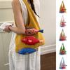 Crochet Weave Knitted Bag Cotton Beach Bag Trendy Fish Shoulder Bag  Tote Bag