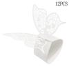 Упаковка из 12 колец для бумажных салфеток в виде бабочек для украшения свадебной вечеринки