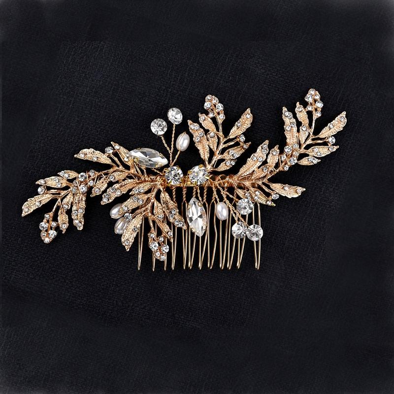 Модная тиара, жемчужный гребень для волос, цветочные свадебные шпильки для волос, стразы, украшения для волос, свадебные аксессуары для волос, свадебный головной убор, бижутерия