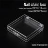 Акриловая прозрачная коробка для демонстрации дизайна ногтей и ювелирных изделий