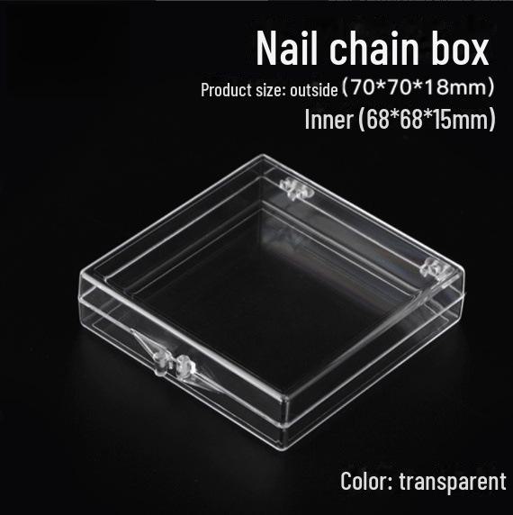 Акриловая прозрачная коробка для демонстрации дизайна ногтей и ювелирных изделий