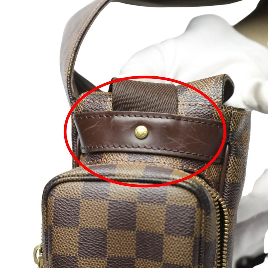 LOUIS VUITTON Damier Reporter Melville Shoulder Bag Damier canvas Brown N51126 Used