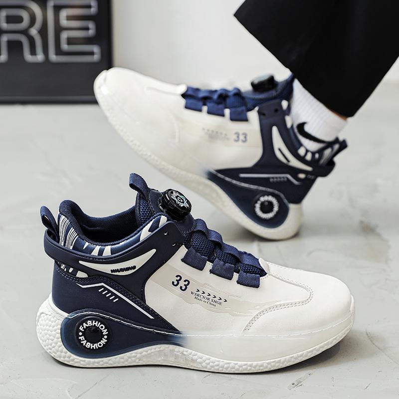 Новые модные мужские дышащие баскетбольные кроссовки на толстой подошве для студентов, удобные повседневные спортивные кроссовки для бега