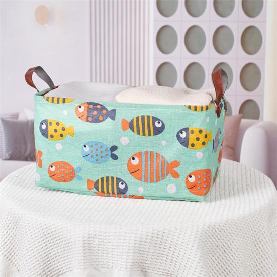 Корзина для белья, ящик для хранения одежды с усиленной ручкой, большая вместимость, для хранения игрушек