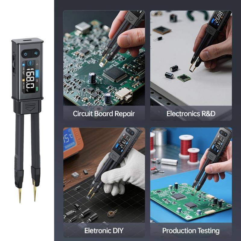 Advanced Easy to Carry Bridge Meter with High Stability ABS for Resistance Capacitance Inductance Diodes Voltage Testing