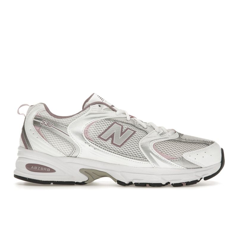 New Balance 530 White Silver Ice Wine Unisex Sneakers Silver-Metallic MR530SGC