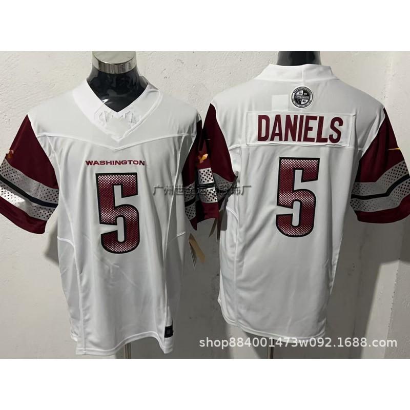 Mens Washington Commanders NFL Training Jersey - Daniels McLauren Taylor 5 17 21 Embroidered Football Uniform Top